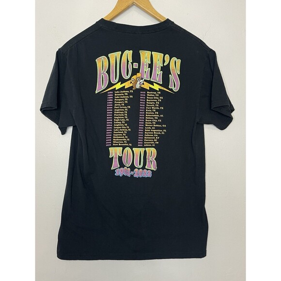 Bucees Women's Medium Black Tour Graphic Tshirt 2022 - Picture 6 of 7